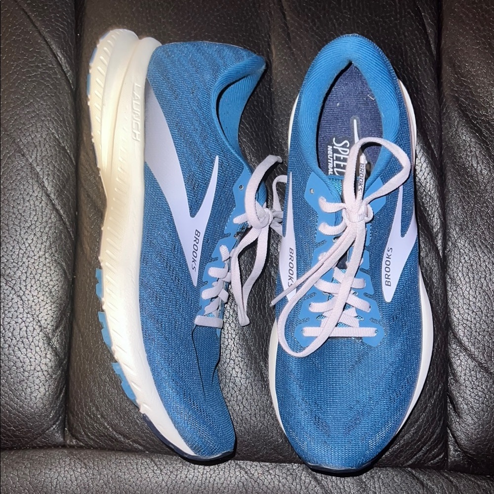 Brooks Women's Blue and White Running Shoes